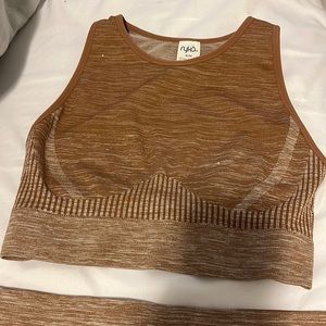 Razorback and biker shorts set